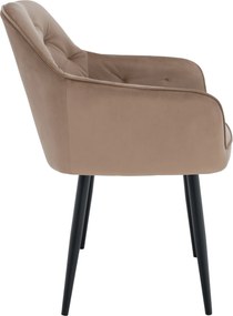 Fotel, világosbarna/fekete, VERIO