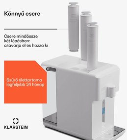 Klarstein AquaFina 200G RO szűrő, fordított ozmózis membrán technológia, vízkezelés