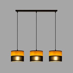 ALBA kábeles függeszték 3xE27/15W/230V fekete/barna