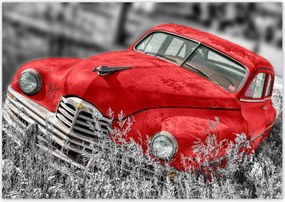 Fotótapéták 312x219 Piros régi autó
