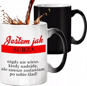 Mágikus Bögre Fekete Matt Olyan Vagyok, Mint A Vihar Ajándék Lányoknak