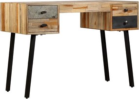 vidaXL tömör újrahasznosított fa íróasztal 110 x 50 x 76 cm