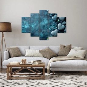 Kép - Szív alakú kövek (150x105 cm)