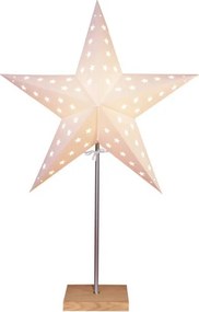 Star fehér világító csillag dekoráció, magasság 65 cm - Star Trading
