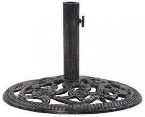 bronzszínű öntöttvas napernyőtalp 12 kg 48 cm