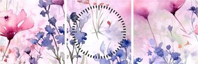 Kép - Akvarell rét (órával) (90x30 cm)