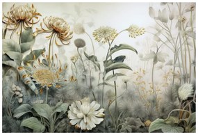 Tapéta természettel fedett virágok