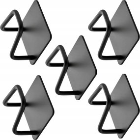 Konyhai Szivacs Tartók Öntapadós Fekete x5