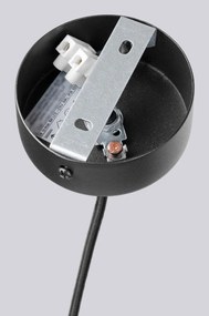 Fekete függőlámpa üveg búrával Orbital – Sollux