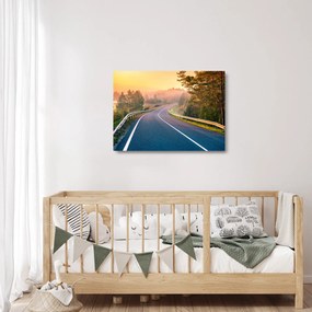 Üveg kép - Az utazás napfelkeltekor (70x50 cm)