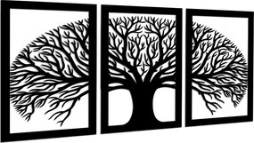 Áttört Falikép Szimmetrikus Fa 80CM 3D