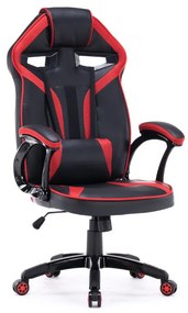 Gamer és irodai szék, Drift, 52x130x67 cm, piros