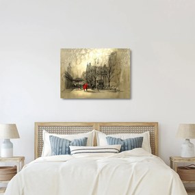 Üveg kép - A város vázlata (70x50 cm)