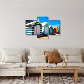 Kép - Brighton Beach, Melbourne, Ausztrália (90x60 cm)