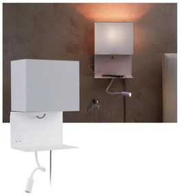 Paulmann 78913 - LED/2,5W + 1xE27/40W Fali lámpa USB-vel MERANI 230V