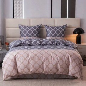 Mikroszálas ágyneműhuzat MOROCCO szürke-bézs Ágyneműhuzat mérete: 70 x 80 cm | 140 x 200 cm