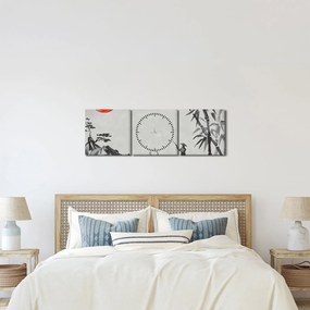Kép - Fuji-hegy (órával) (90x30 cm)