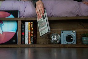 Barna borovi fenyő franciaágy ágyráccsal 140x200 cm Ziggy – Karup Design