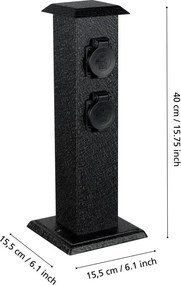 Kültéri konnektor (magasság 40 cm) PARK 4 – EGLO