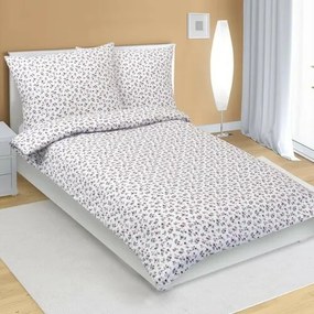 Bellatex Rázsák flanel ágyneműhuzat piros, 140 x 200 cm, 70 x 90 cm, 140 x 200 cm, 70 x 90 cm