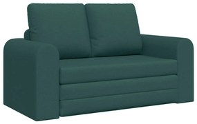 Floor Kanapé Ágy 2 az 1-ben Sötét Zöld 148x71x83 cm Szövet