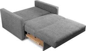 2 db-os szett, kétszemélyes ágyazható fotel szürke színben MILAN 2