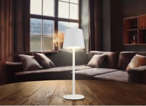 Globo 58482W-LED asztali lámpa VAN 2W/5V 2200mAh IP44 fehér, töltős