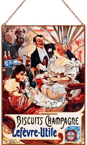 Alphonse Mucha - Biscuits üvegkép, falikép