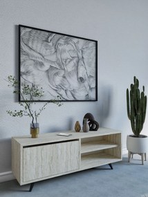 Maku TV-állvány, travertin, 120 cm
