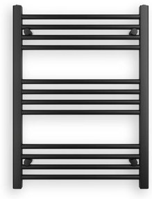 Fekete 600x800mm törölközőszárítós fürdőszobai radiátor Welland Lux | Készletről | Gyors kiszállítással