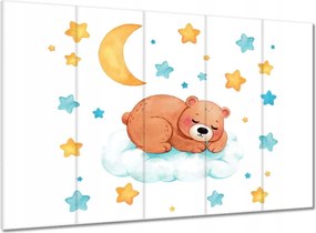 Vászonkép 100x70 Aranyos mackó elment aludni