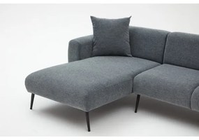 PISA L-alakú sarokgarnitúra, jobb oldali, szürke