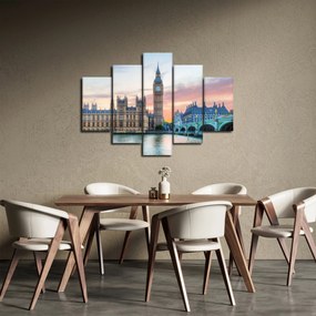 Kép - London pasztell színekben (150x105 cm)