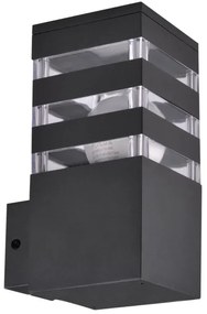 TEKSAS kültéri fali lámpa 1xE27/12W/230V IP44 antracit