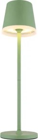 Globo 36637BM Solar asztali lámpa, fém/műanyag halványzöld, műanyag szatírozott, csúszókapcsoló, CR18650 1200mAh 3.7V, IP44, 2 szerelési magasság: 41 cm/26 cm, ø: 110mm, M: 410mm, tartozék: 10x LED 0.06W 3V, 3000K