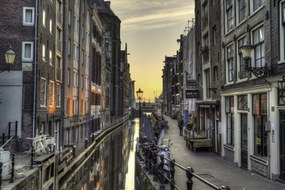 Poszter 45x30cm Csatorna Amszterdam városon keresztül 6, Assaf Frank