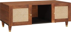 vidaXL Dohányzóasztal 100 x 54 x 40 cm Tömör Mangófát