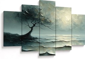 Kép - Olajfestmény egy fa az óceánnal (150x105 cm)