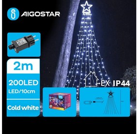 Aigostar B.V. Aigostar - LED Karácsonyi kültéri dekoráció LED/3,6W/230V 2m IP44 hideg fehér AI1229