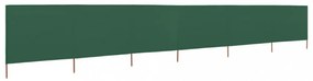 zöld szövet 6-paneles szélfogó 800 x 160 cm