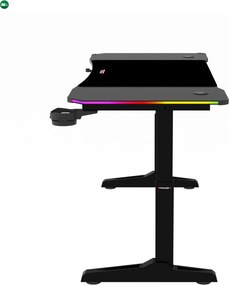LUMEN RGB LED gamer asztal 120 × 60 cm