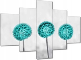 Vászonkép 100x70 Türkiz pitypang virág