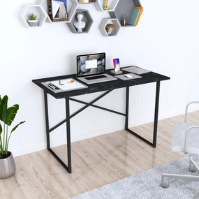 [en.casa] Íróasztal Tjeldsund 120x60x75cm fekete márvány