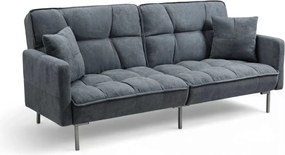 Kitalio háromszemélyes kanapé ágyneműtartóval - szürke