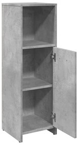 betonszürke forgácslap fürdőszobaszekrény 30 x 30 x 95 cm