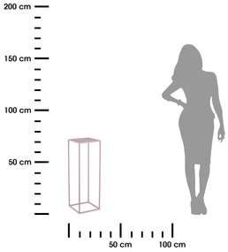 Virágállvány 70x24 cm rózsaszín