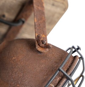 Okos spotlámpa rozsdabarna fa színnel, 4 WiFi GU10-zel - Gina