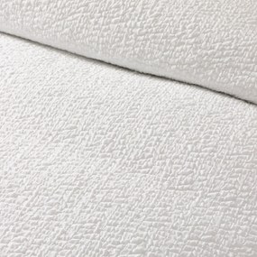 Fehér kétszemélyes krepp ágyneműhuzat 200x200 cm Crinkle Seersucker – Catherine Lansfield