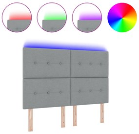 LED Fejtámla Fény Szürke 80 cm Szövet