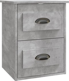 vidaXL betonszürke falra szerelhető éjjeliszekrény 41,5x36x53 cm